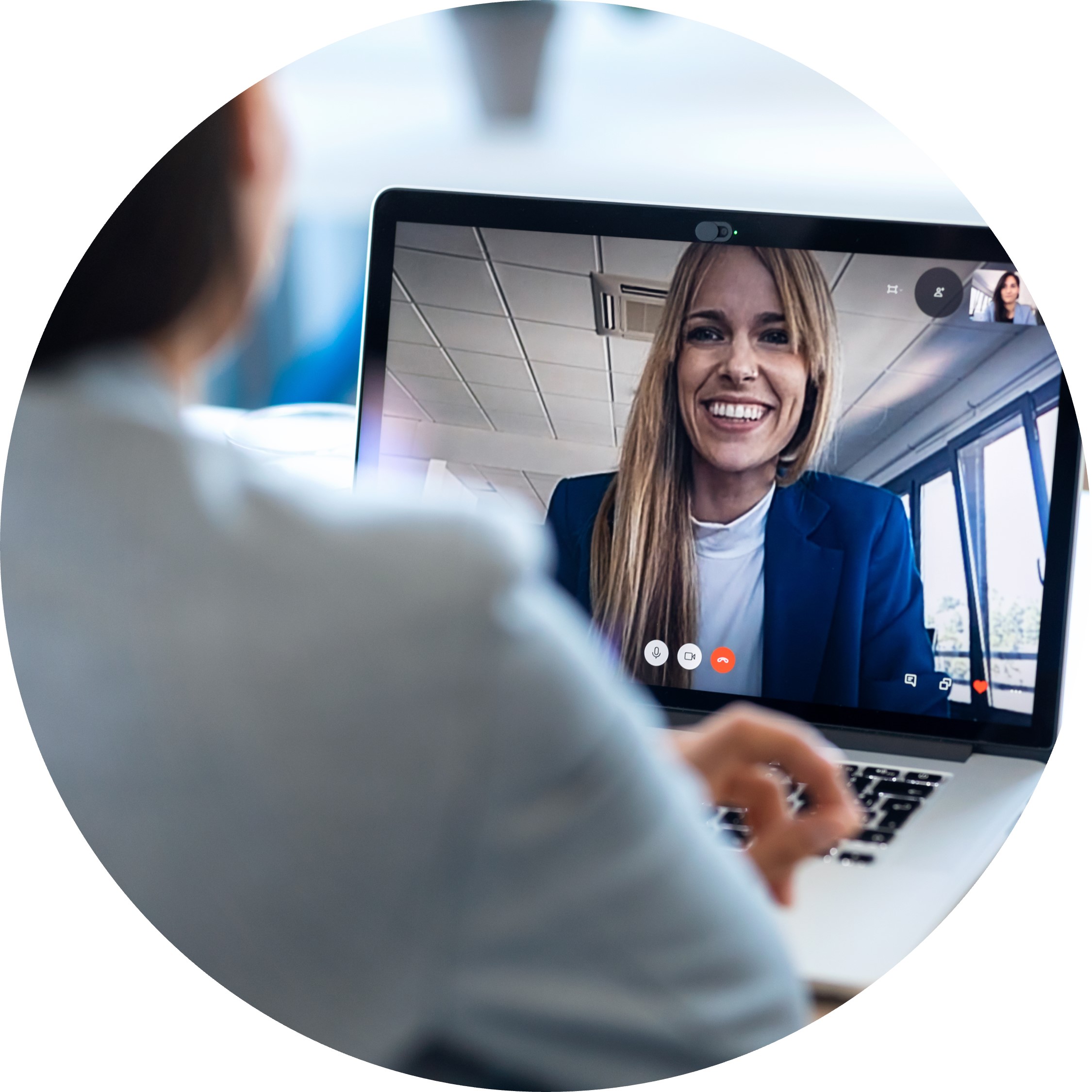 Solicitud de pensión por videollamada